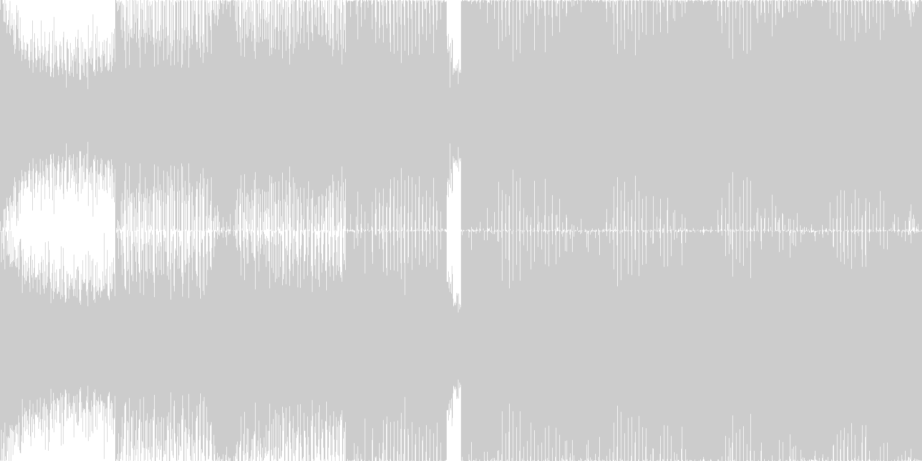 サイケ、トランス、癖になるループ素材の未再生の波形