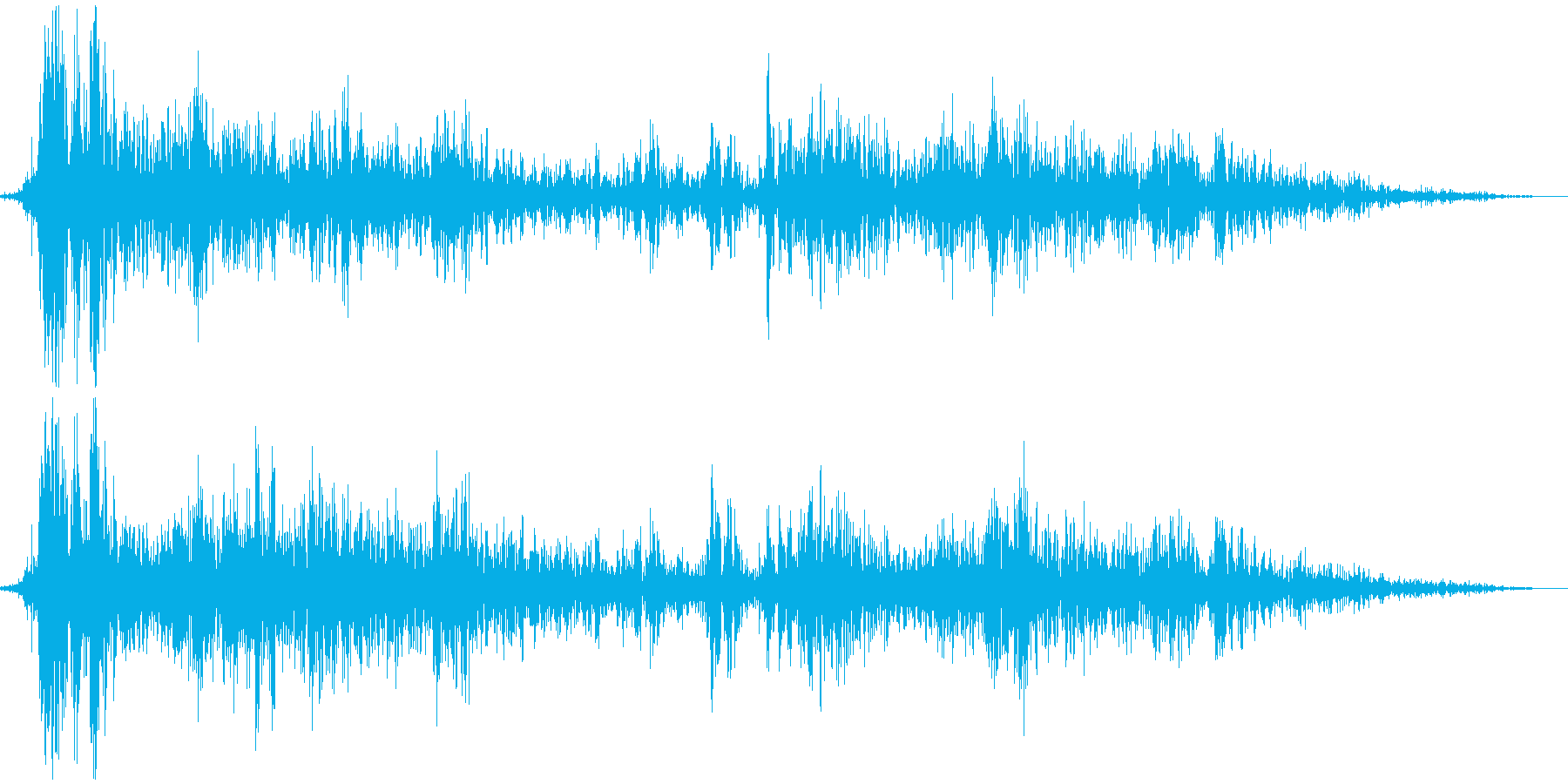 【爆発音01】様々なシーンで使える爆発音の再生済みの波形