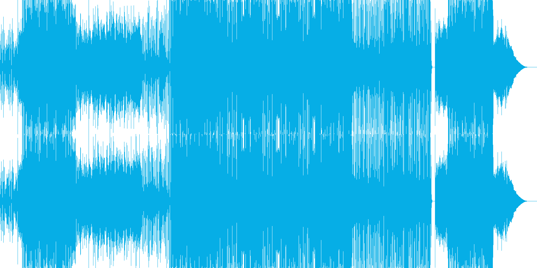 ファンキーなロックの再生済みの波形