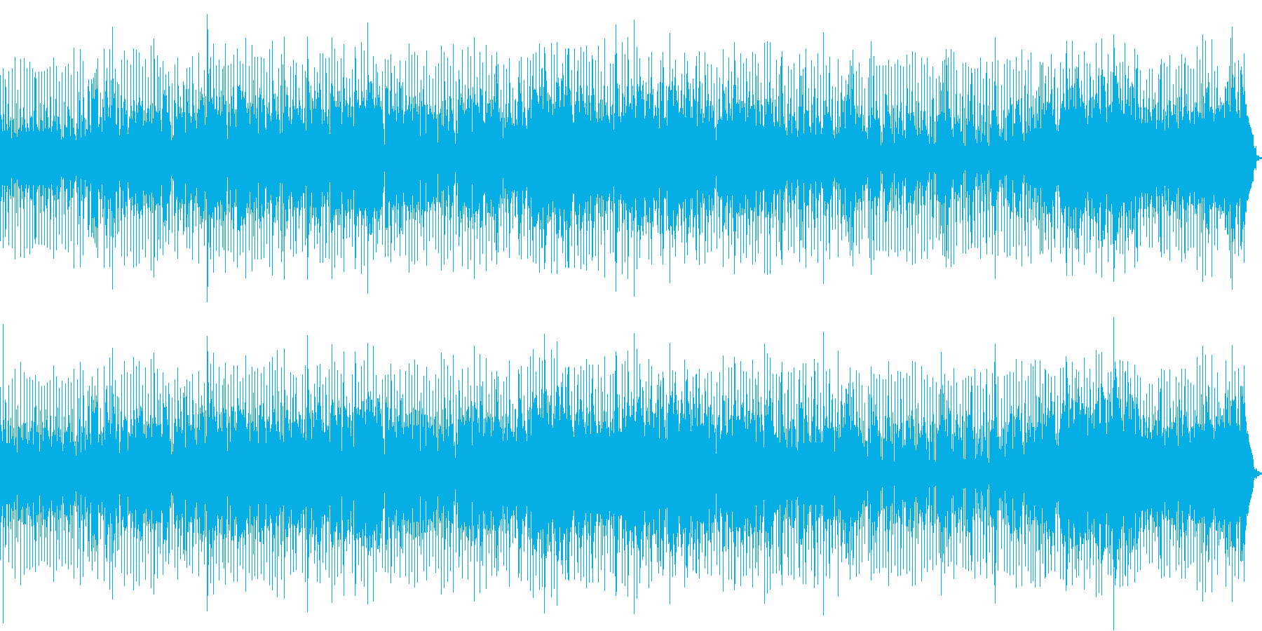 ケニーG調のサックス曲の再生済みの波形