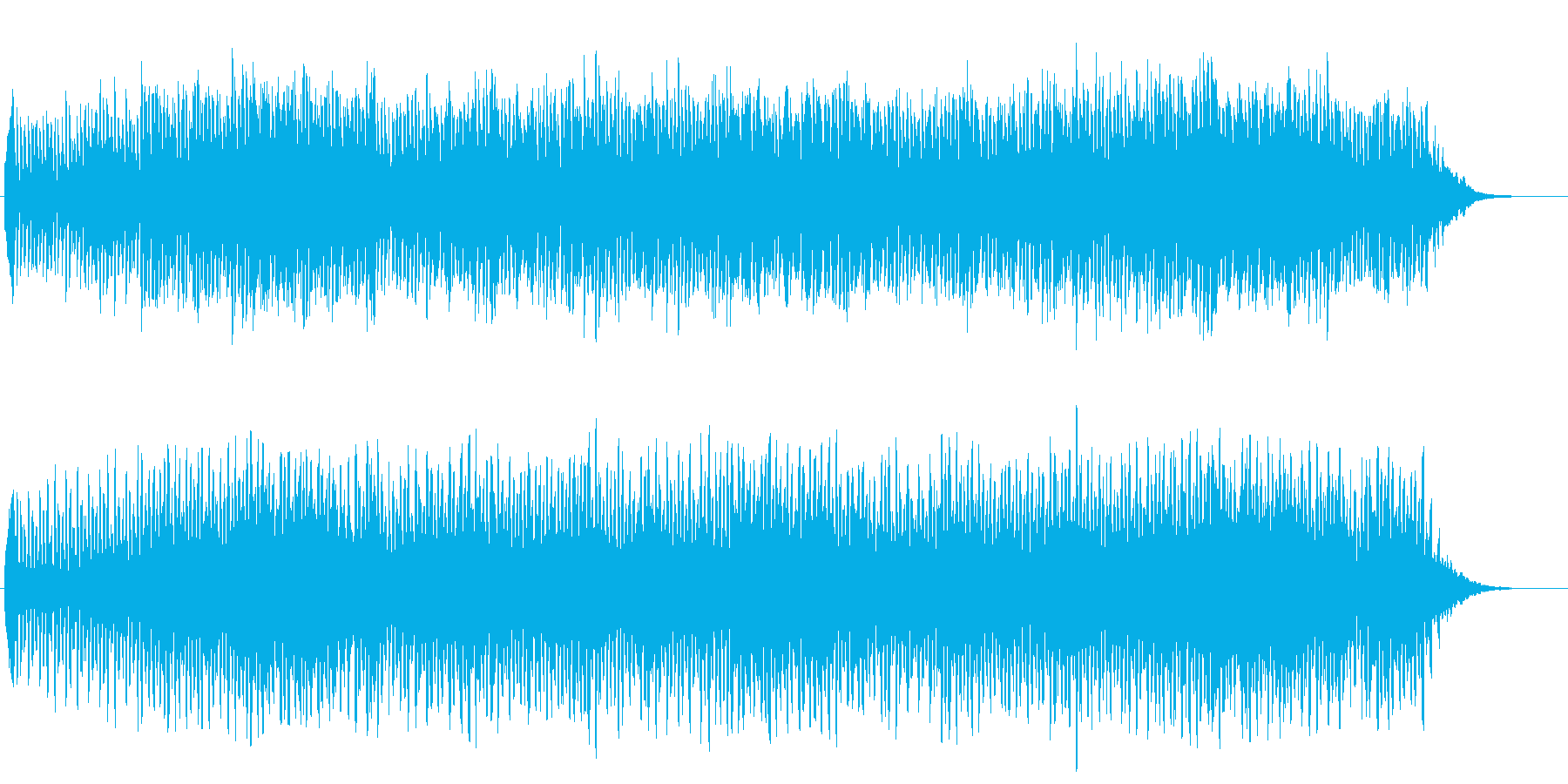 シンセの音色が心地よい異境地的なジングルの再生済みの波形
