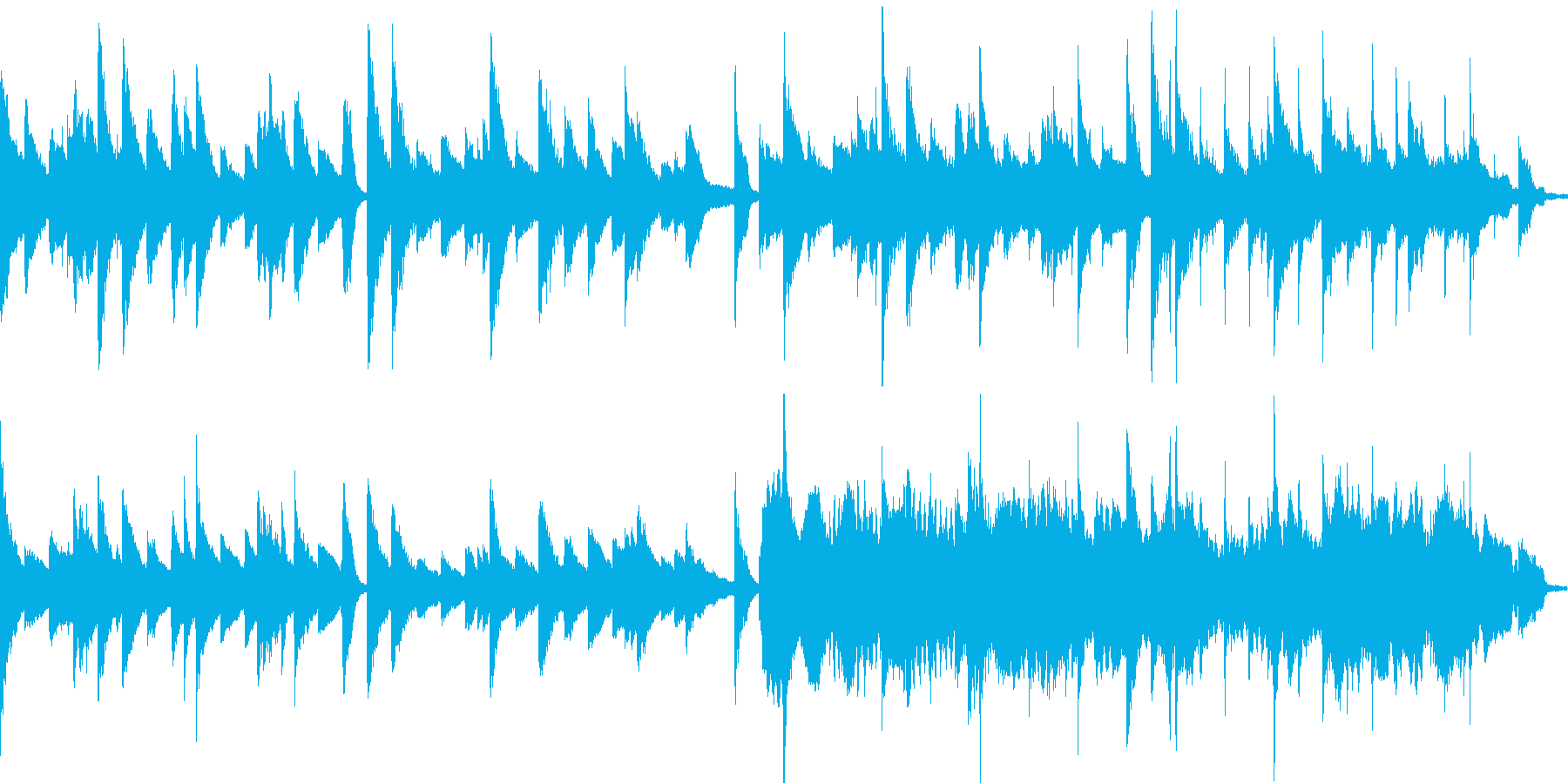 感動系 ロマンティックなさしいピアノ曲の再生済みの波形