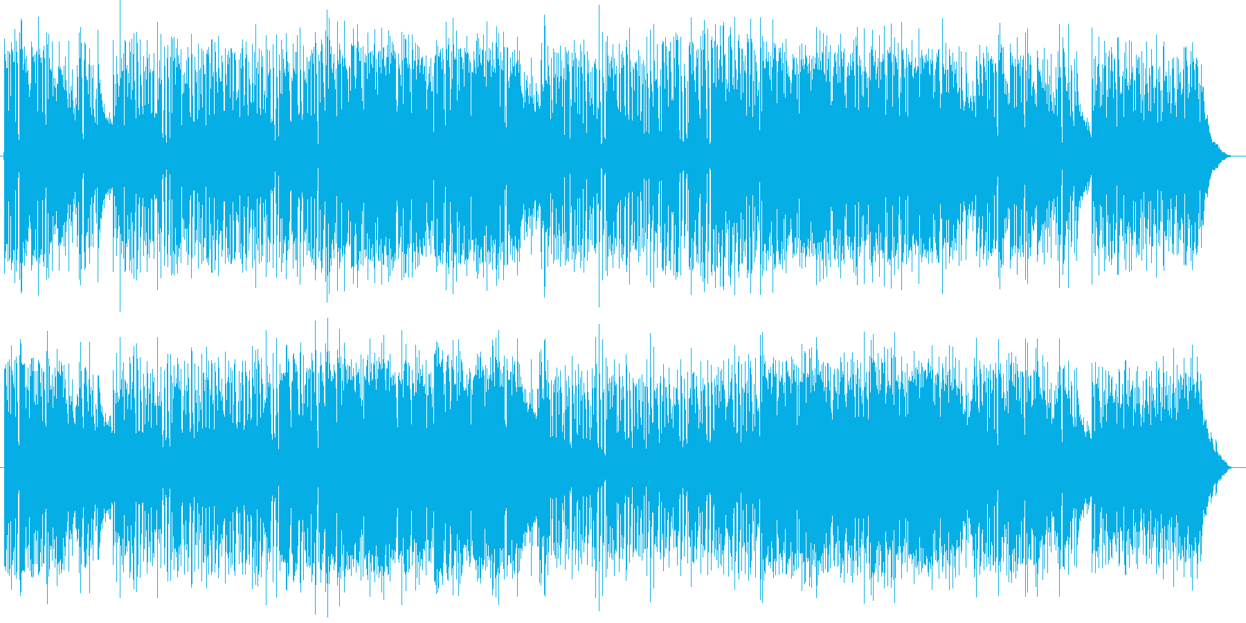 親しみあるポップソング風BGMの再生済みの波形