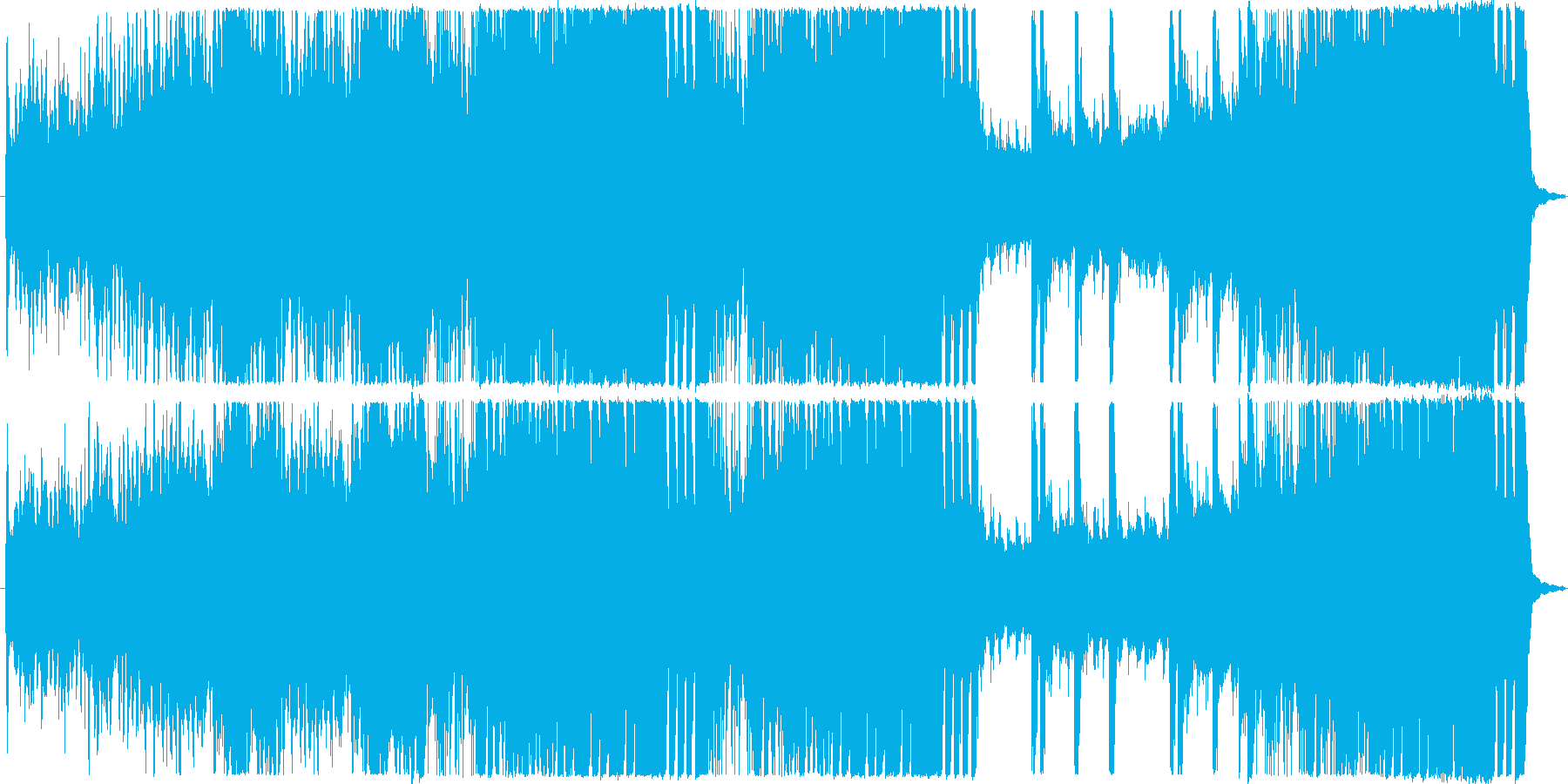バイオリンが印象的な綺麗で緊張感のある曲の再生済みの波形