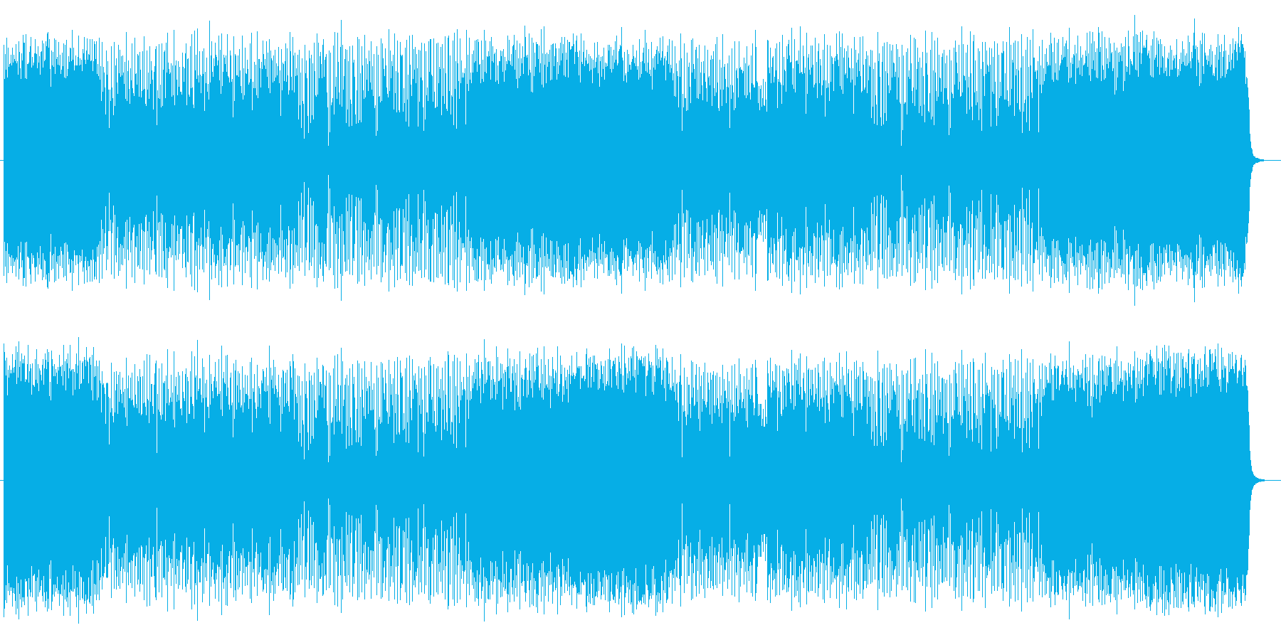 にぎやかなシンセポップスの再生済みの波形