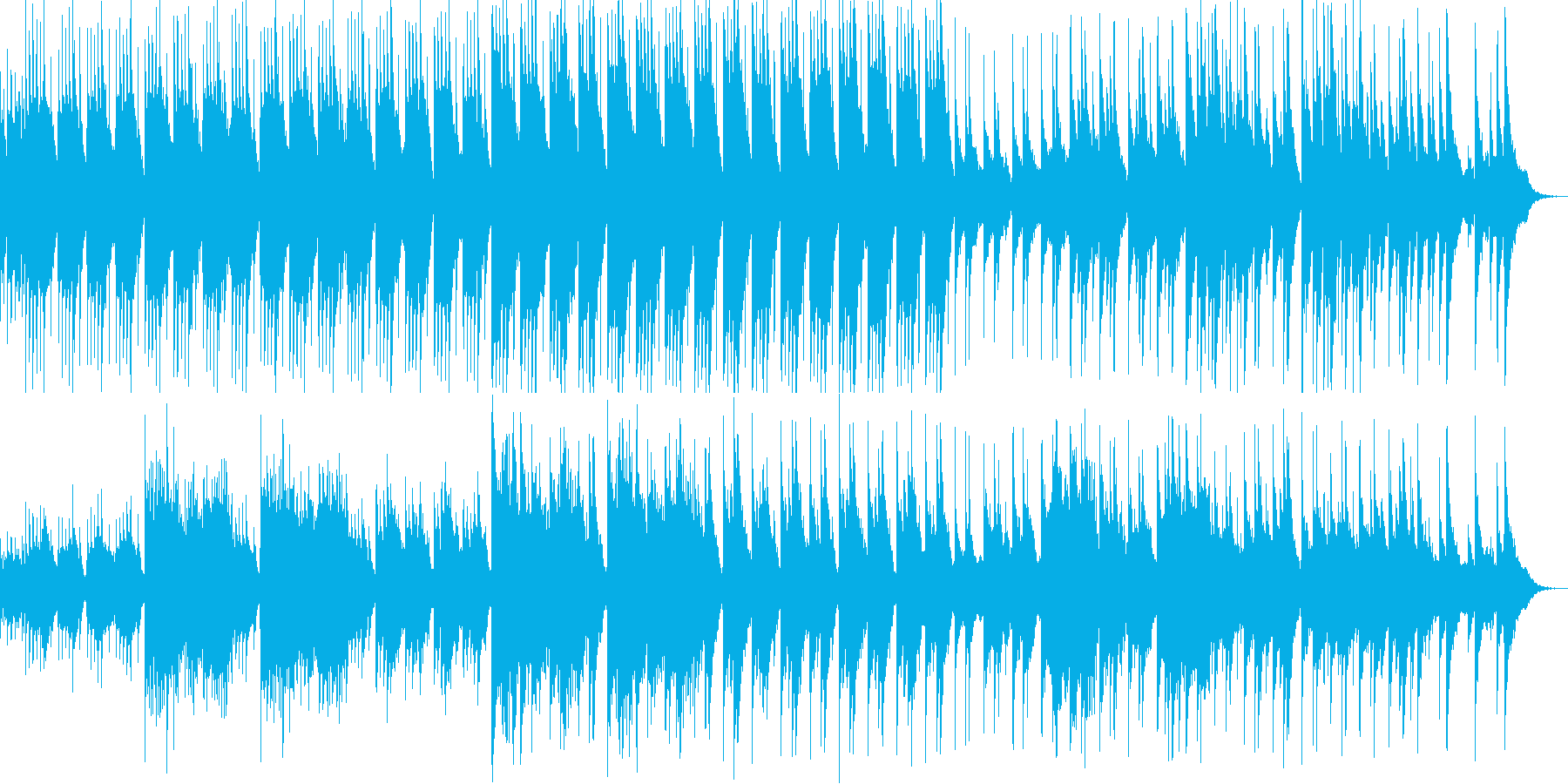雅楽を感じさせる神秘的な和風の曲の再生済みの波形