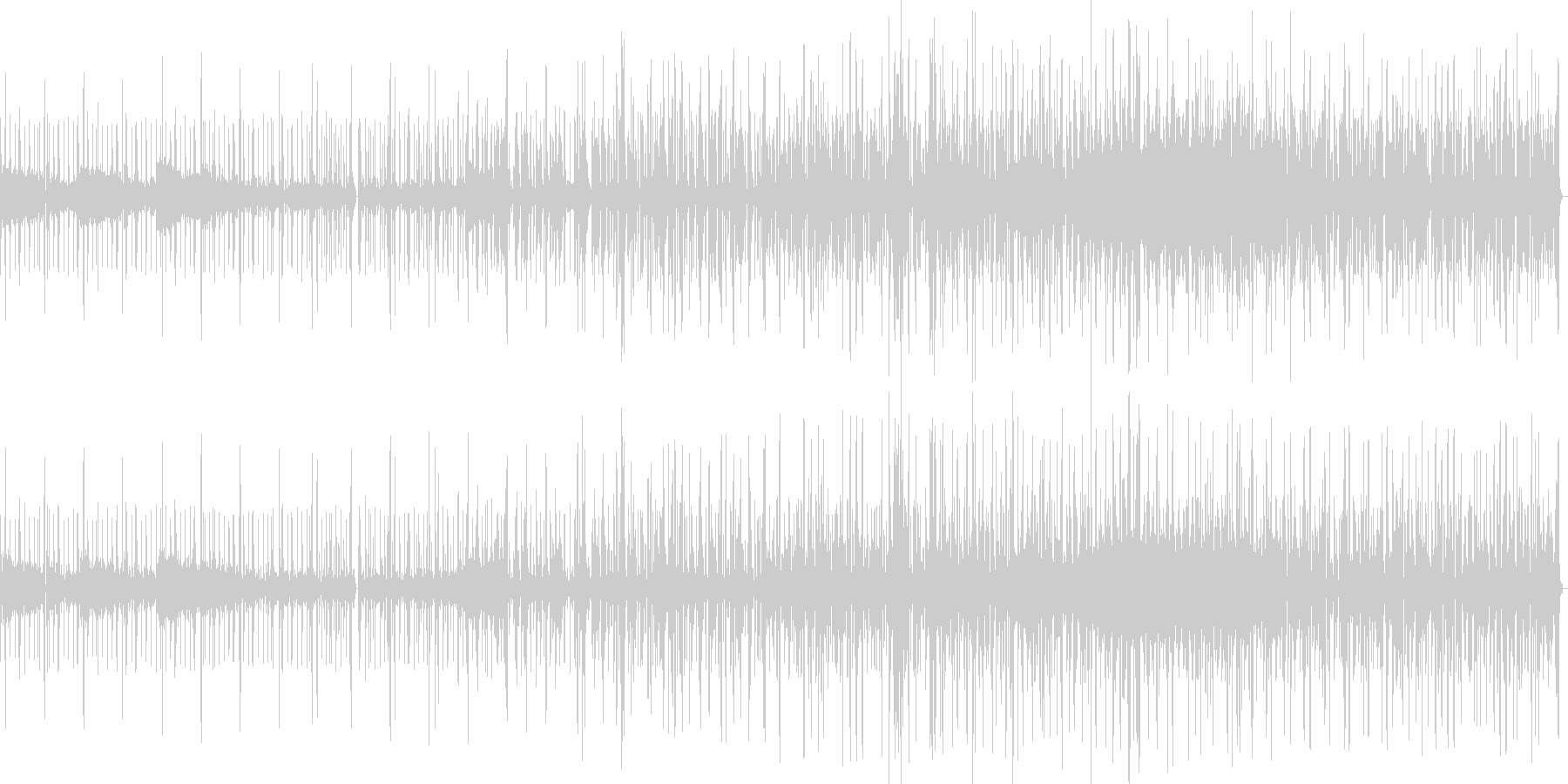 実験音楽の未再生の波形
