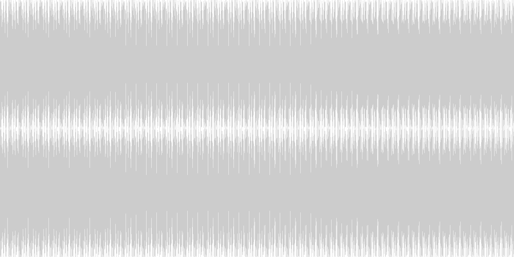 前向きの様で少し怪しい音、エンディング…の未再生の波形