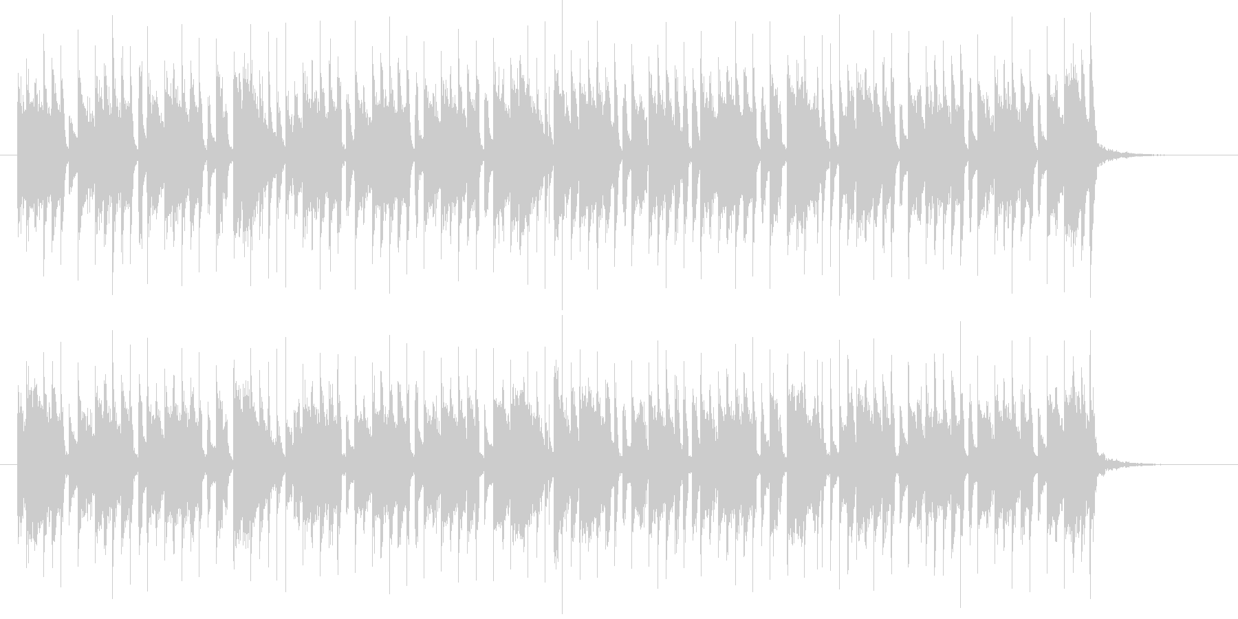 テンションアップな元気な音楽の未再生の波形