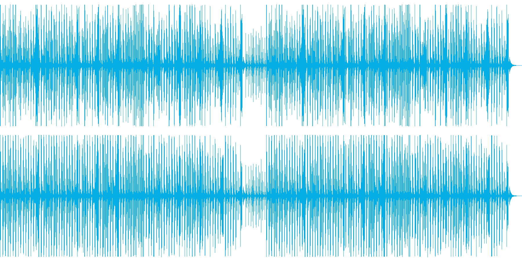ラッパの行進曲ですの再生済みの波形