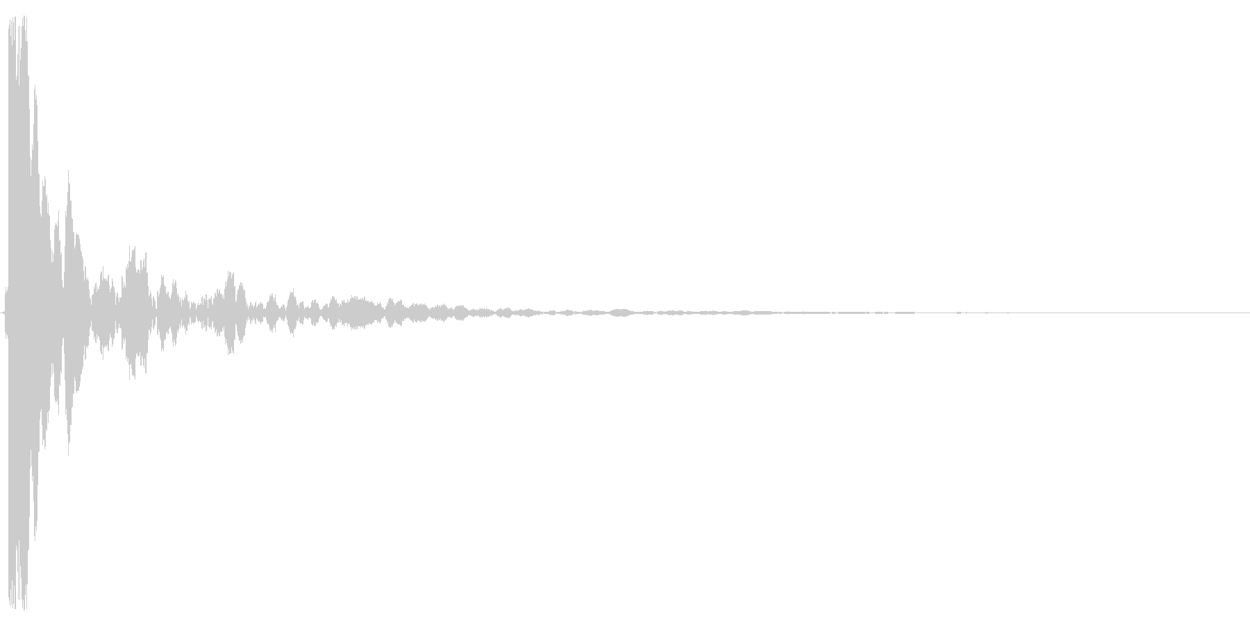 コン。ししおどしの音の未再生の波形