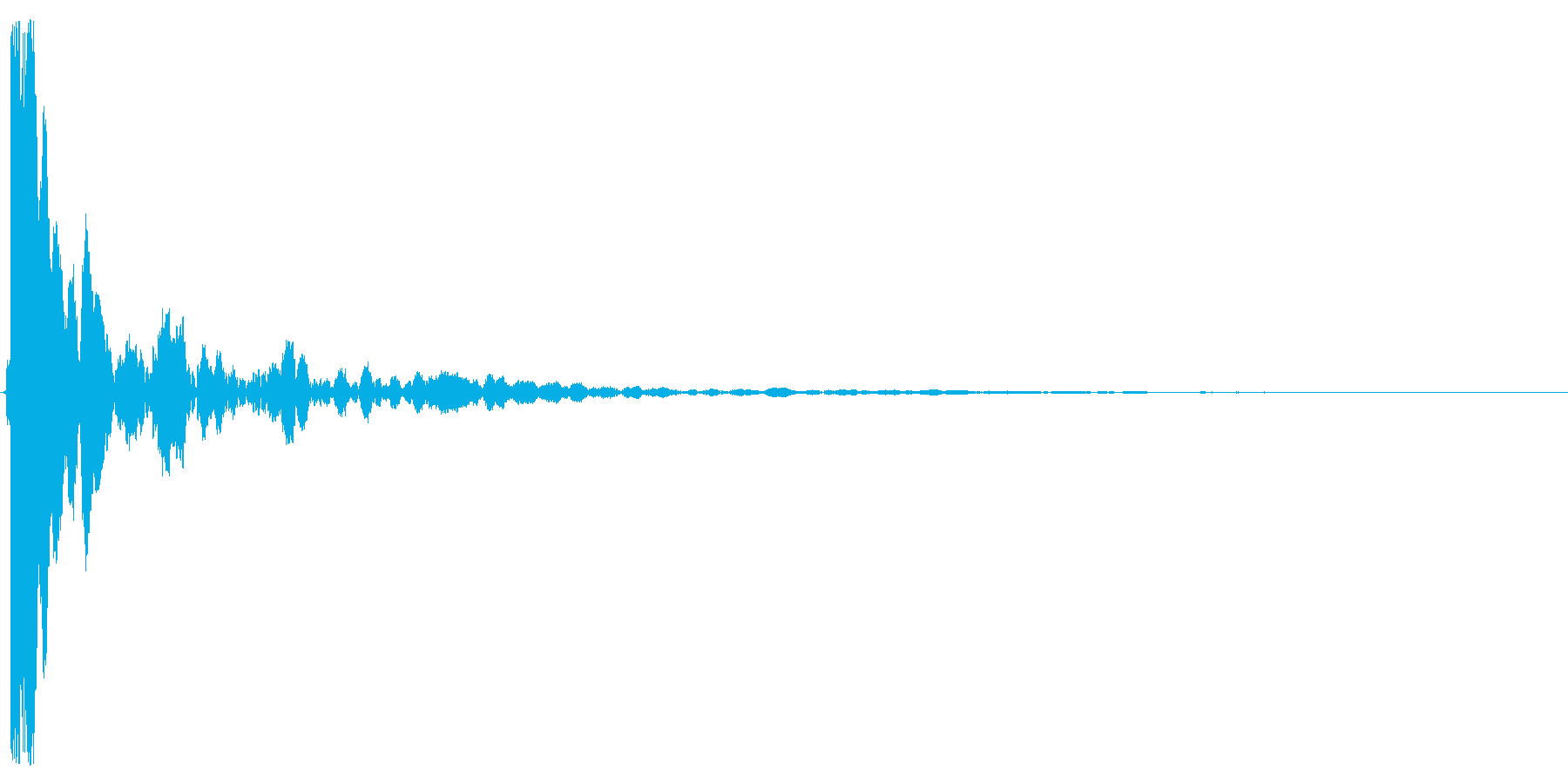 コン。ししおどしの音の再生済みの波形