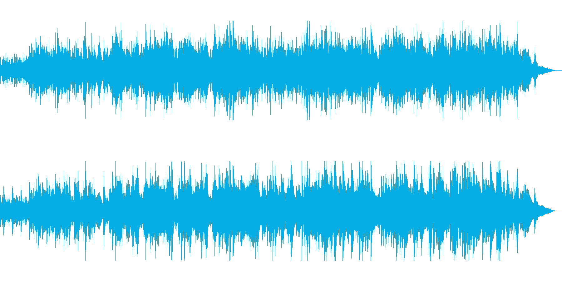 優しい音色のピアノの調べの再生済みの波形