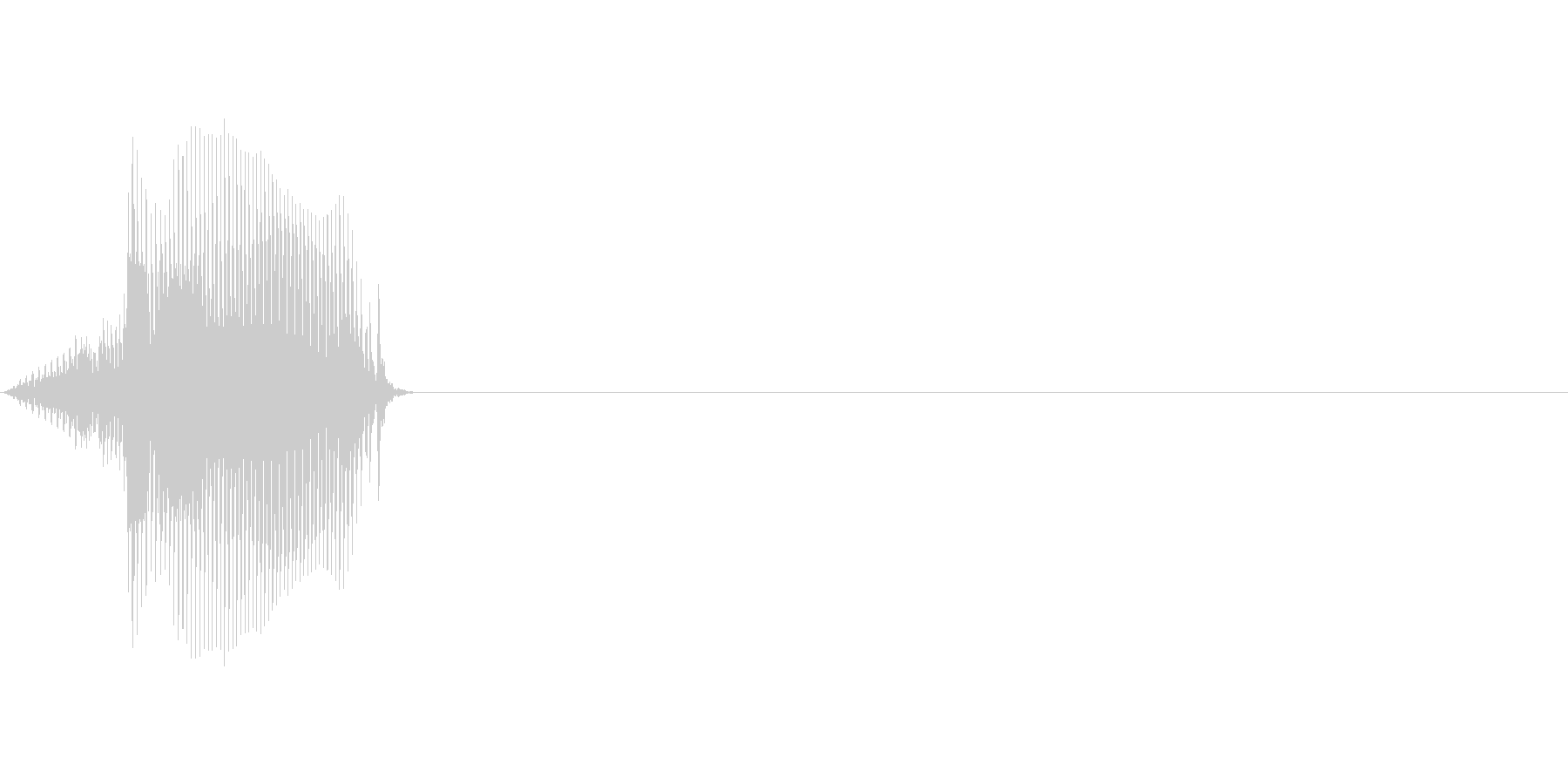 4(よ)の未再生の波形