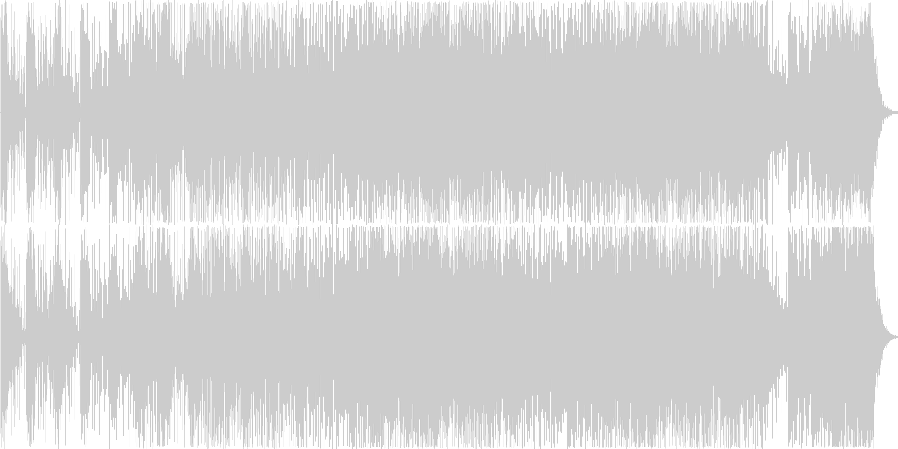 暗い緊張感のあるダークなイメージの曲の未再生の波形