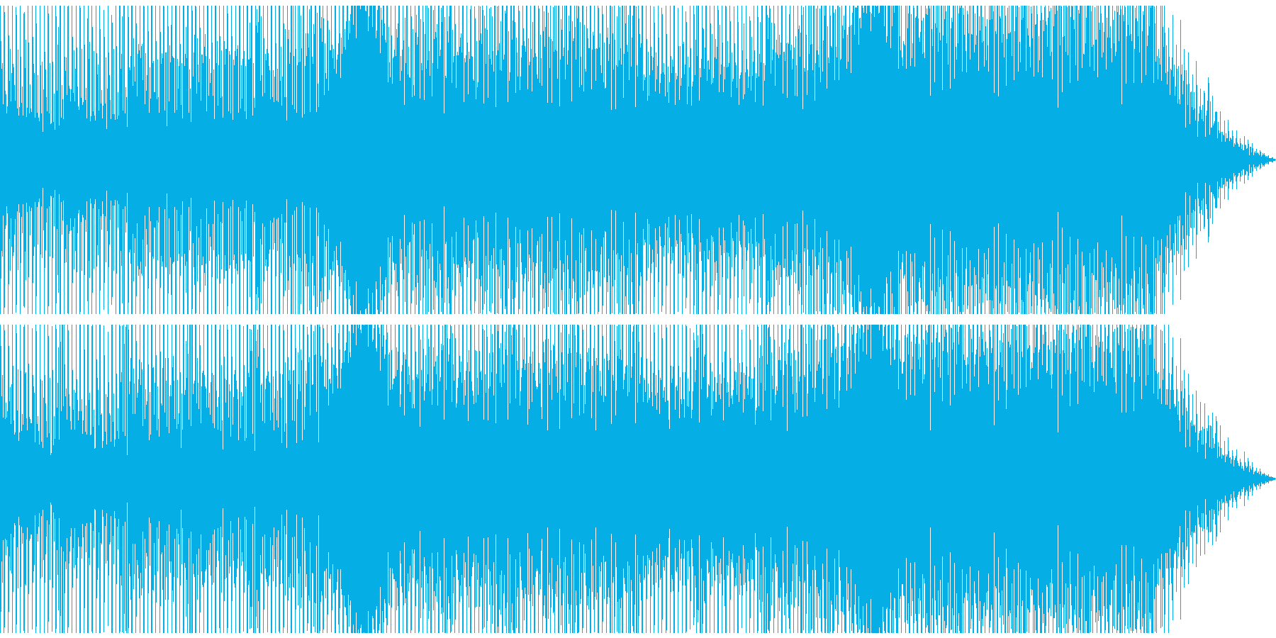 ほのぼのとしたチルアウトの再生済みの波形