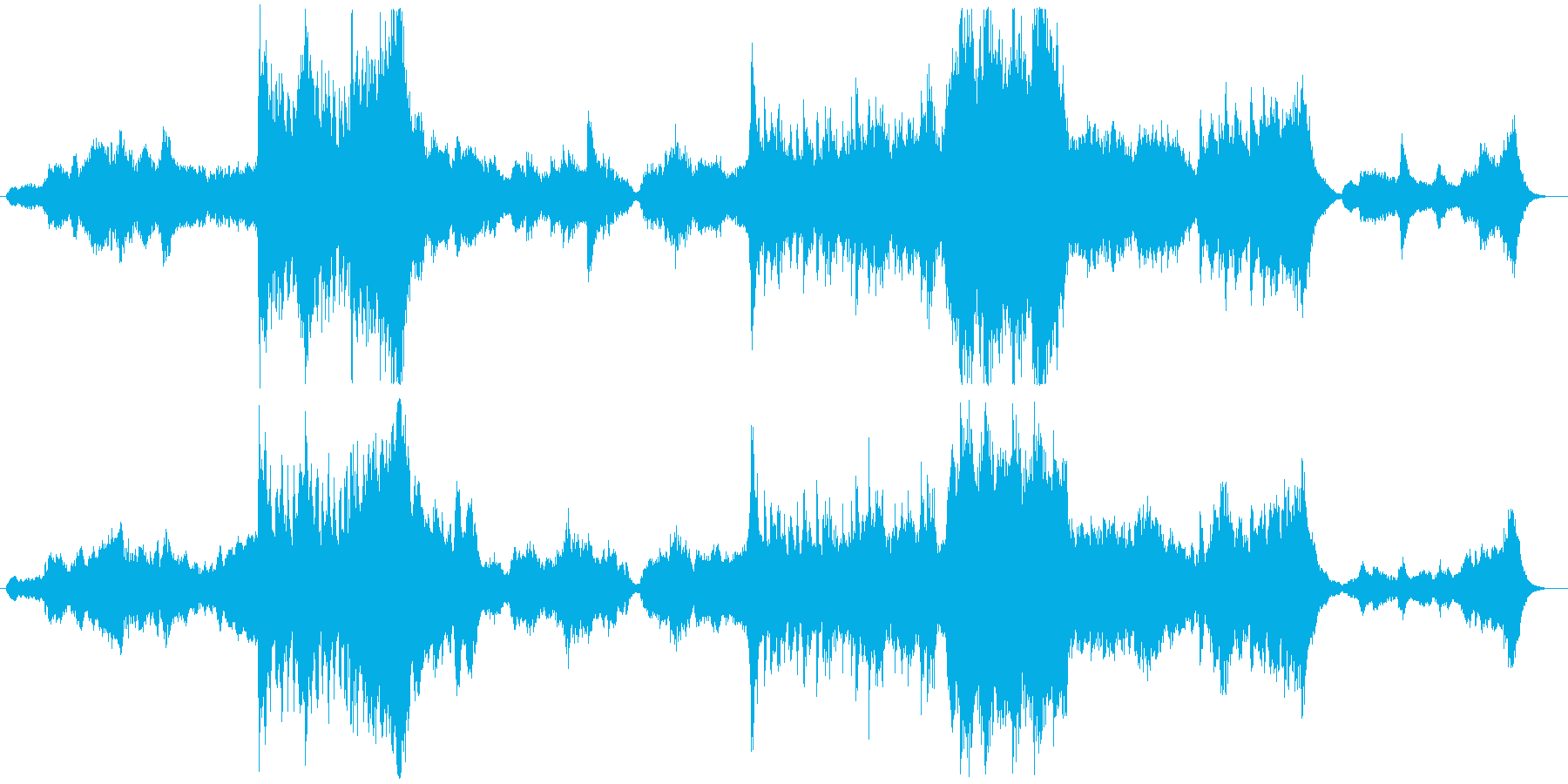 ファンタジーな世界に誘う曲の再生済みの波形
