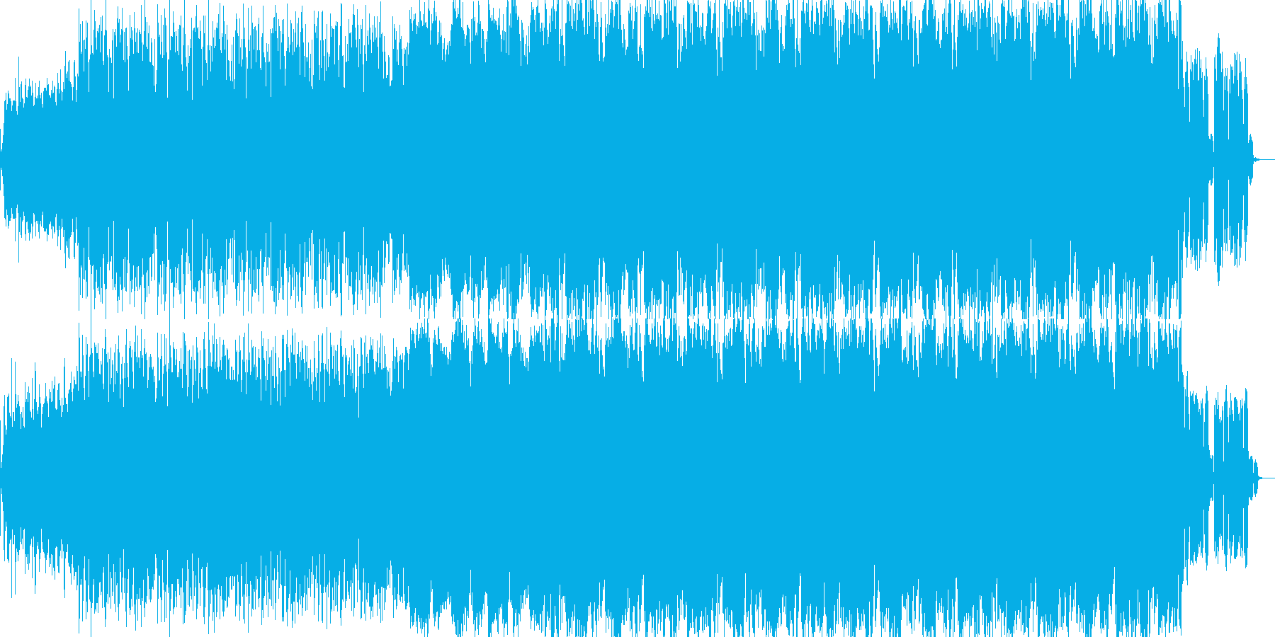 ミステリアスな曲調のサスペンス系BGMの再生済みの波形