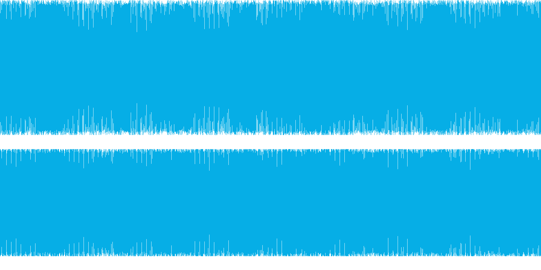 ゲーム用BGM 激しめのギターインストの再生済みの波形