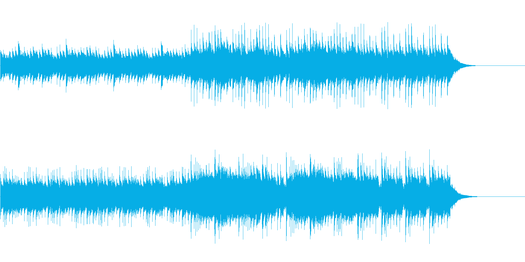 民族楽器を使ったほのぼのした曲の再生済みの波形