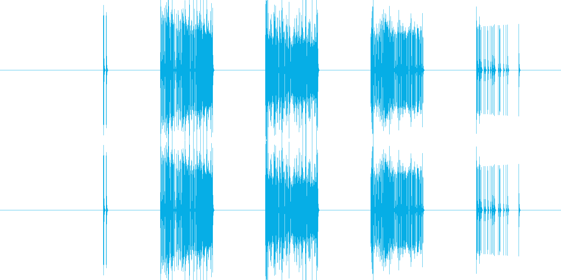 ノイズ音(ラジオ・通信機など)の再生済みの波形