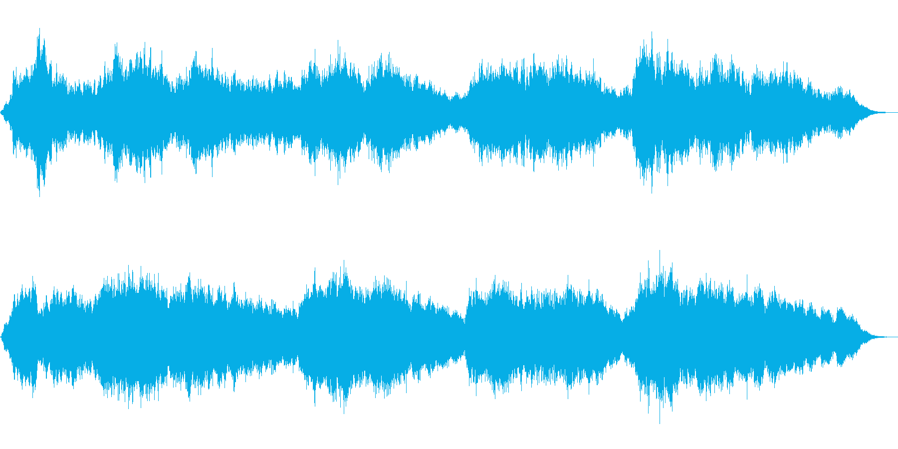 エスノムード満載アンビエントな笛の音楽の再生済みの波形