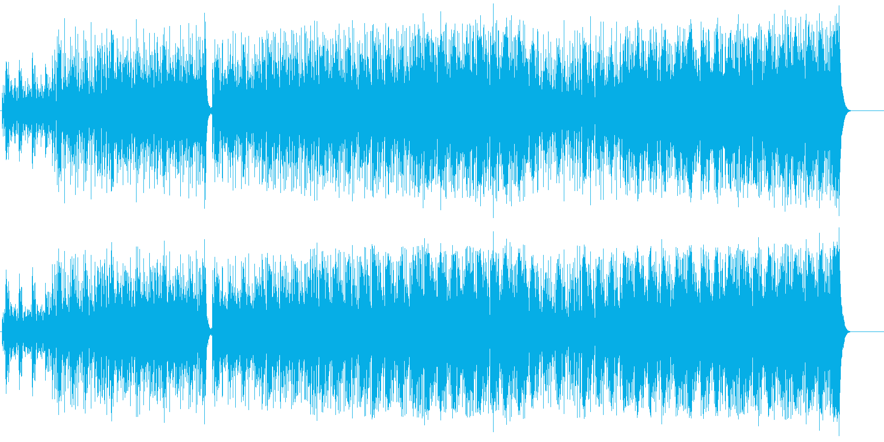 ラテン風リゾートB.G.M.向けの再生済みの波形