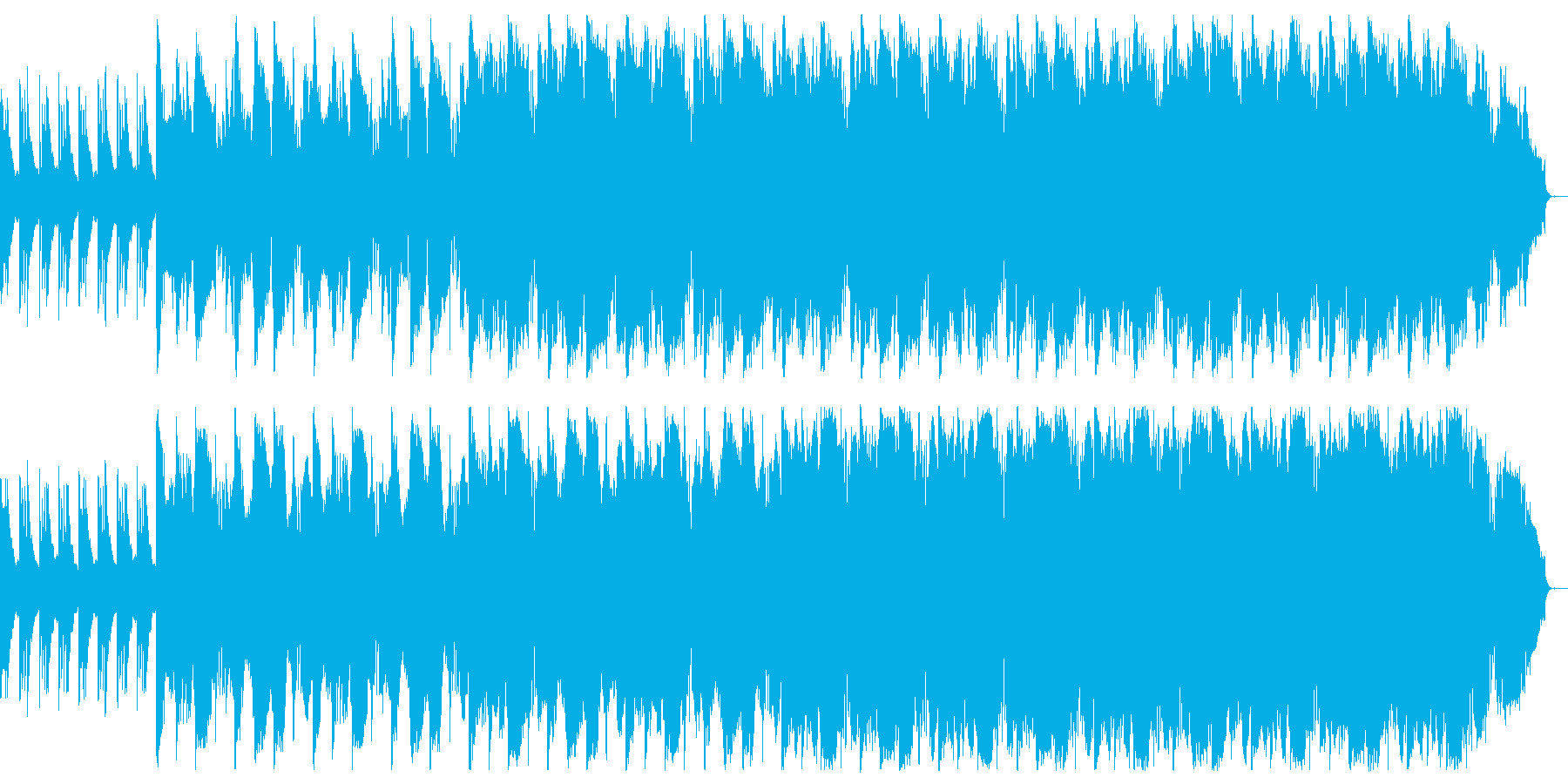 哀愁感の漂うギター&フルートメインの曲の再生済みの波形