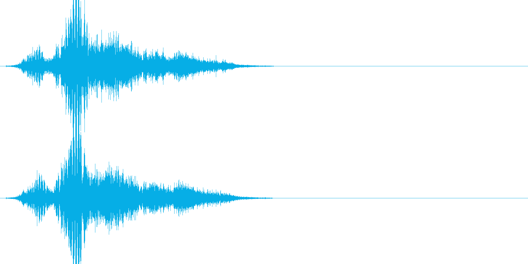 斬撃音(刀や剣で斬る/刺す効果音)15bの再生済みの波形