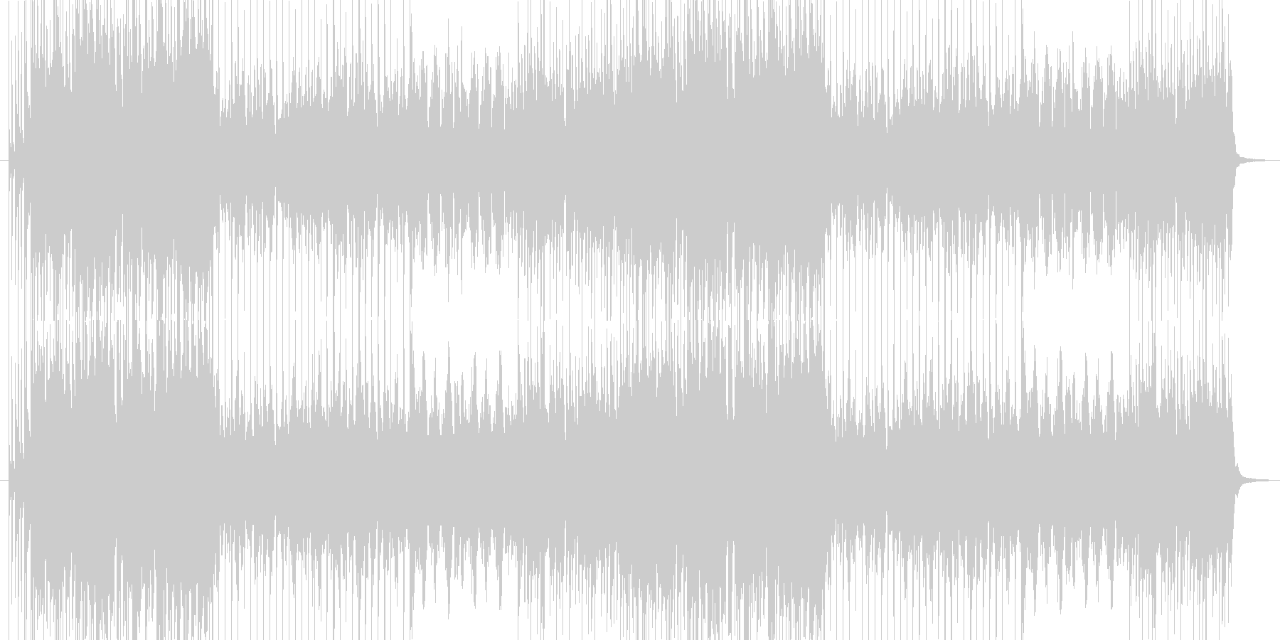 ループ曲となってます。 適度に編集して…の未再生の波形