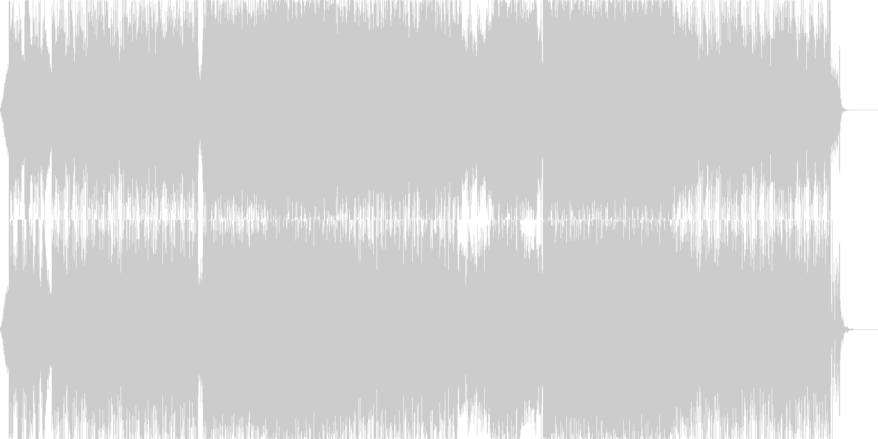 未来感や期待感を持たせる楽曲ですの未再生の波形