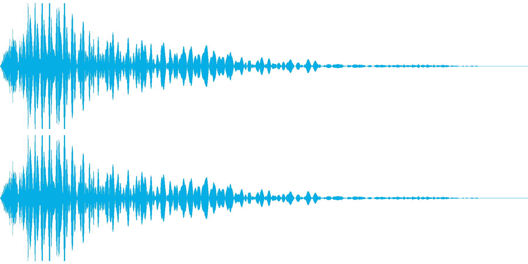 メカやパワードスーツなどの足音の再生済みの波形