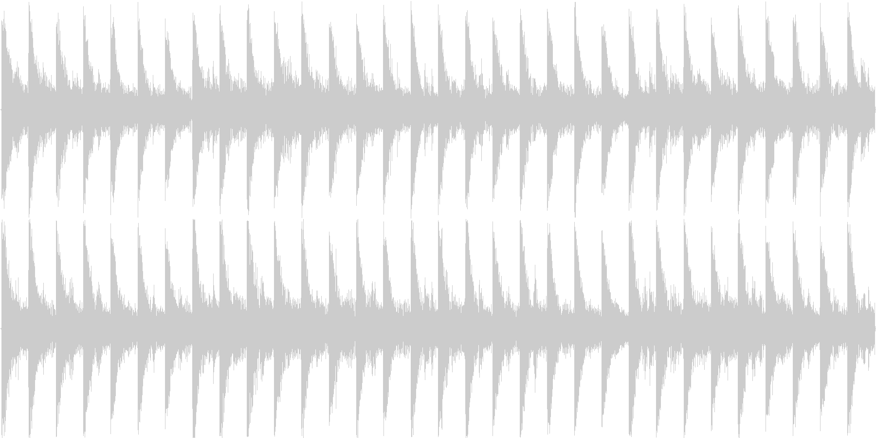 ループ対応のテクノを強く意識した楽曲の未再生の波形