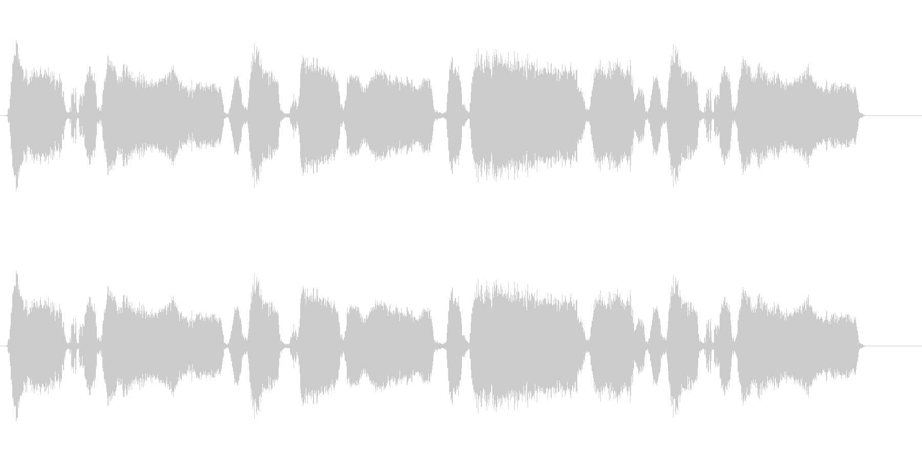 160 黒板をひっかく音2の未再生の波形