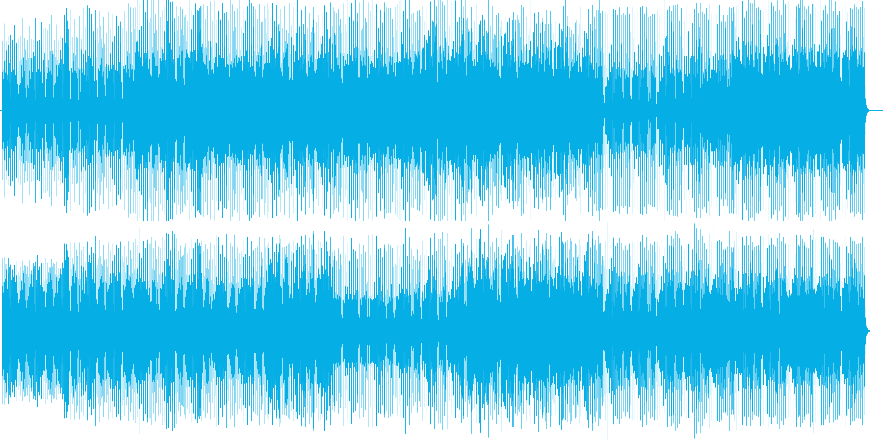チャイナ風シンセサイザーなどの曲の再生済みの波形