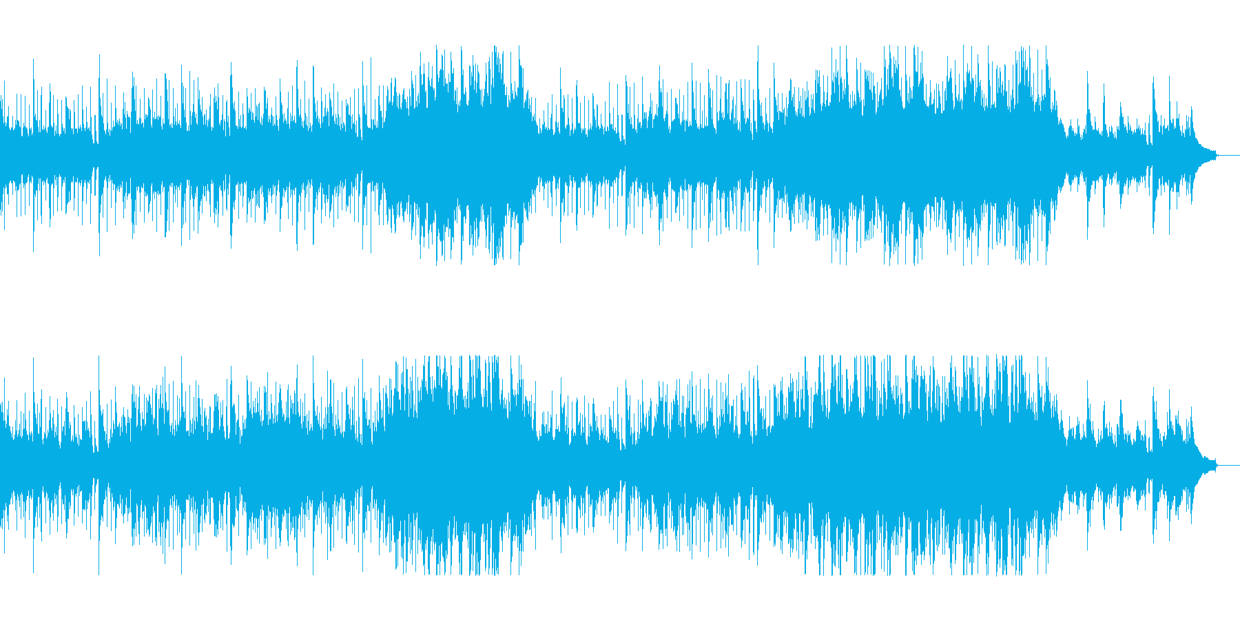 映像向きのしっとり爽やかなアコギ+ピアノの再生済みの波形