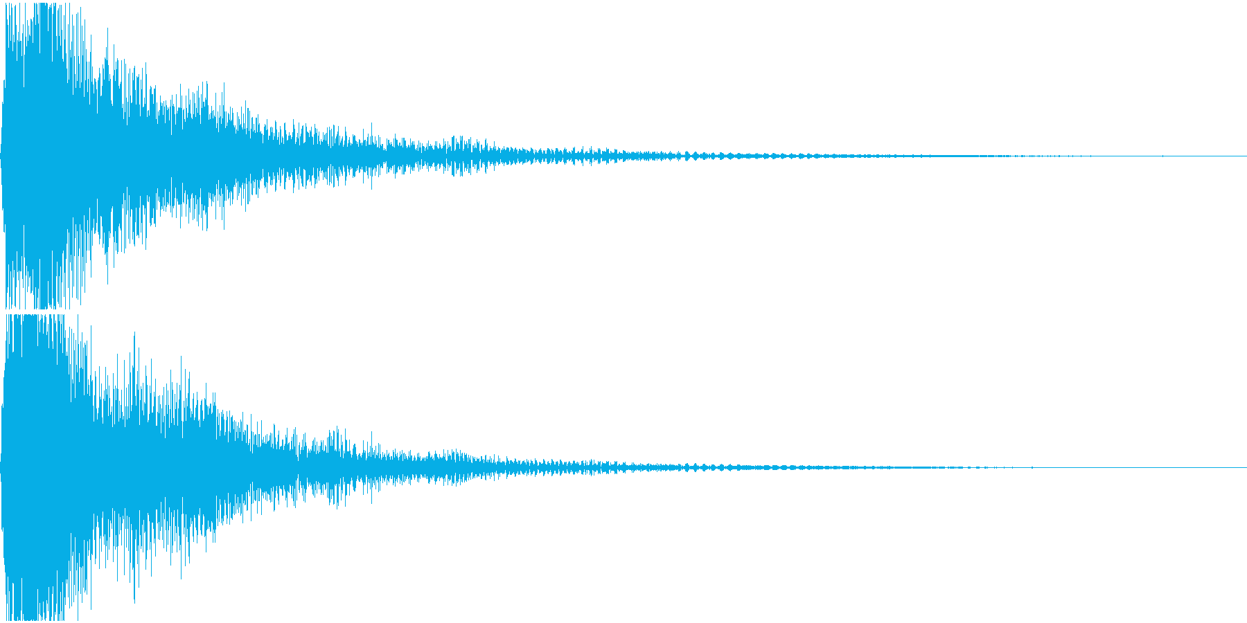 ファ単音のオーケストラルヒットの再生済みの波形