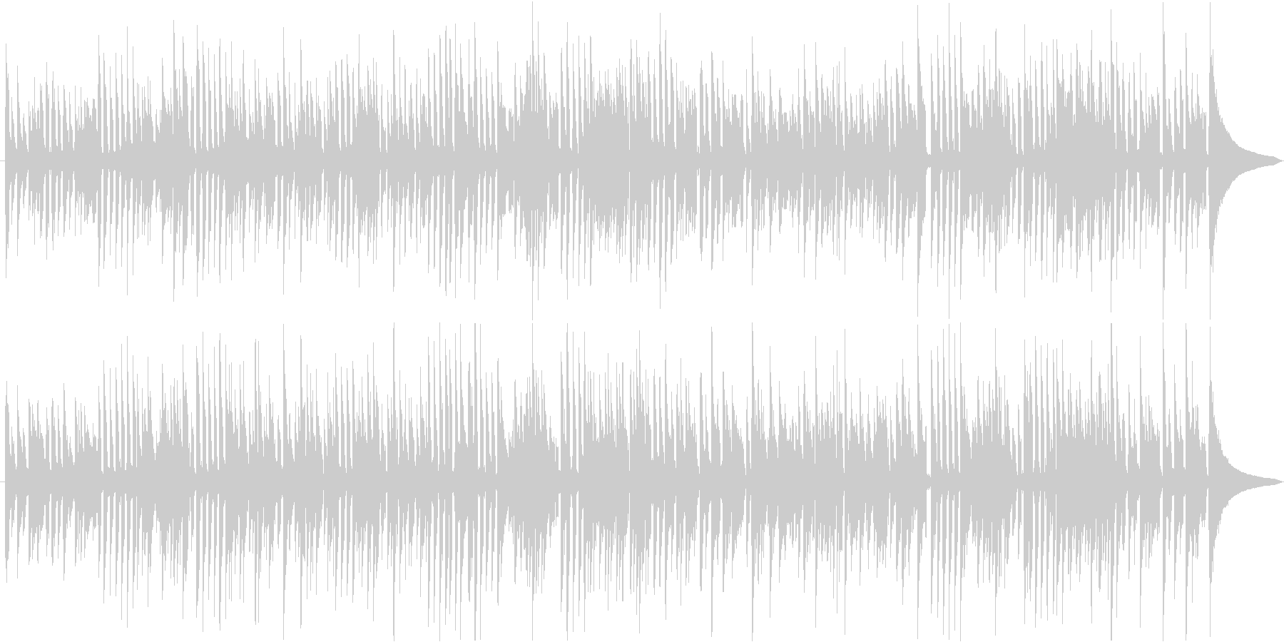 アコースティックギターのミディアム曲の未再生の波形