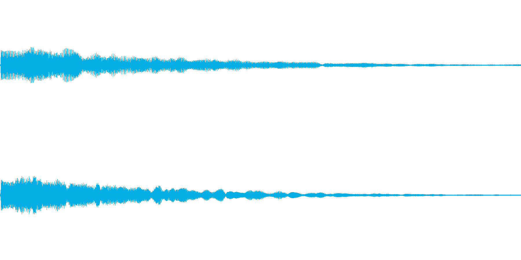 シンセ音での小決定音です。の再生済みの波形