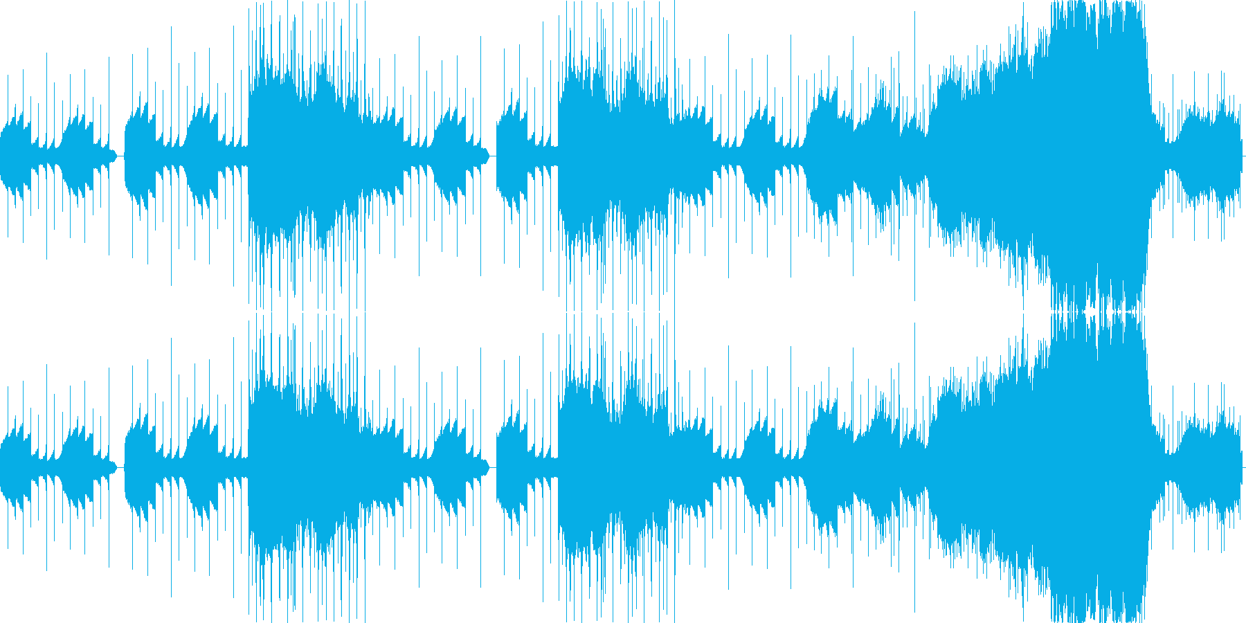 打ちこみ主体のサイケデリックの再生済みの波形