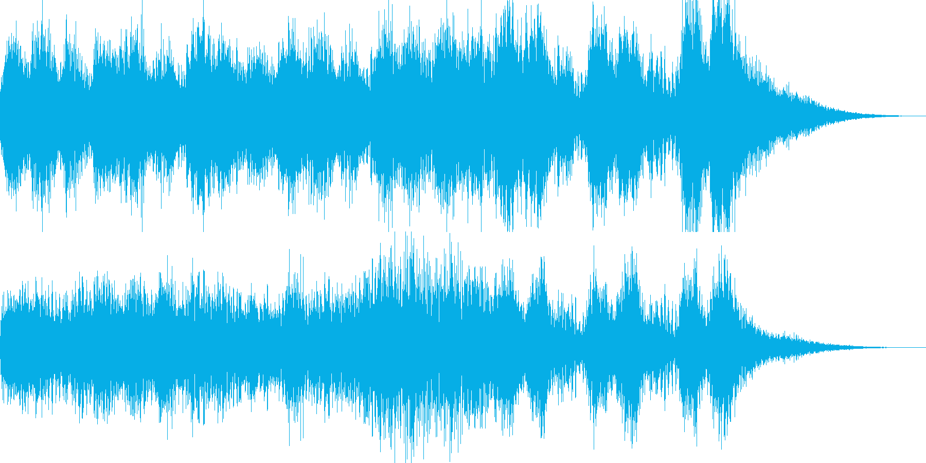 オーケストラ調のジングルです。の再生済みの波形