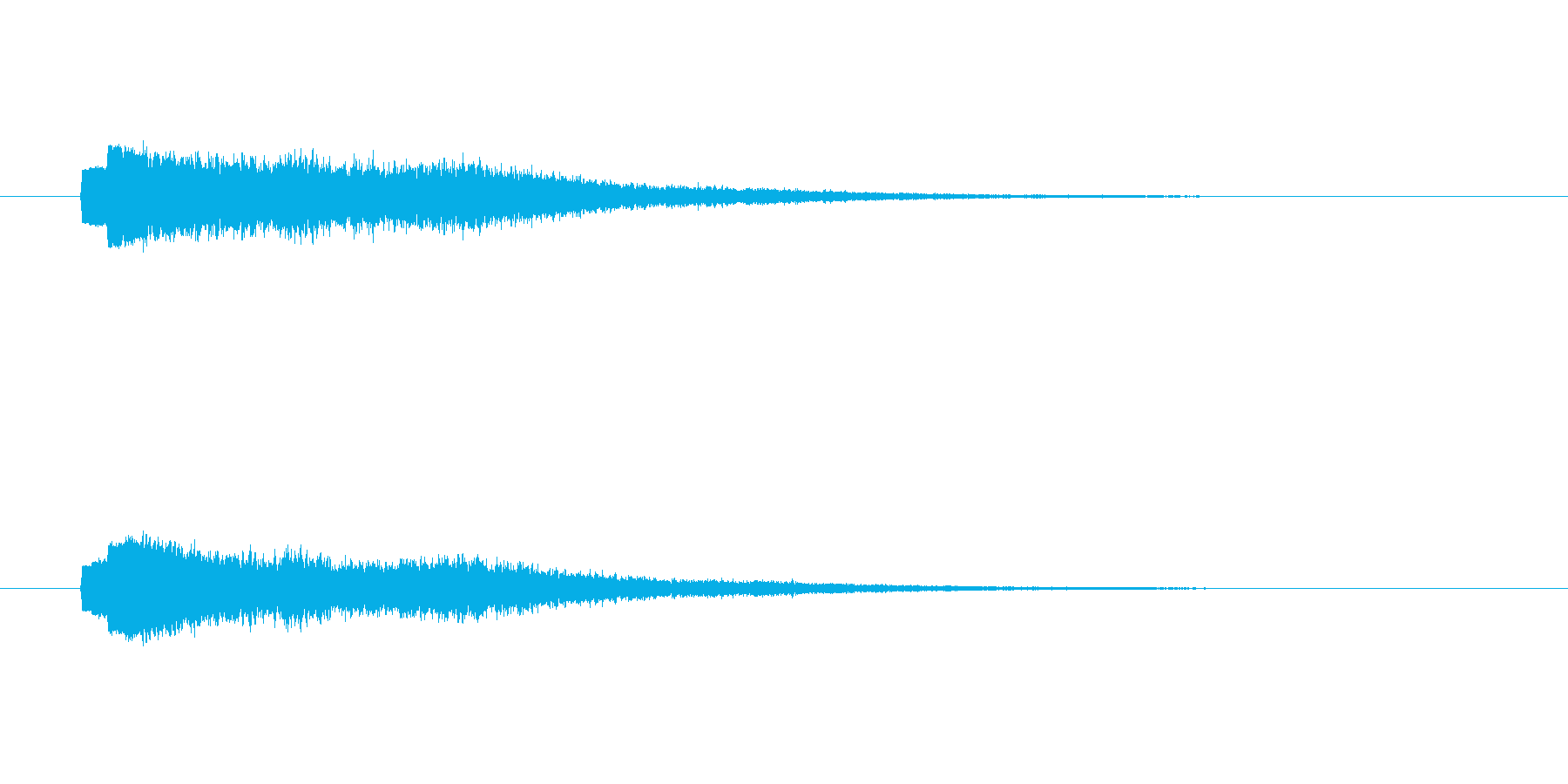シャーーーン(幻想的な決定音、流れ星)の再生済みの波形