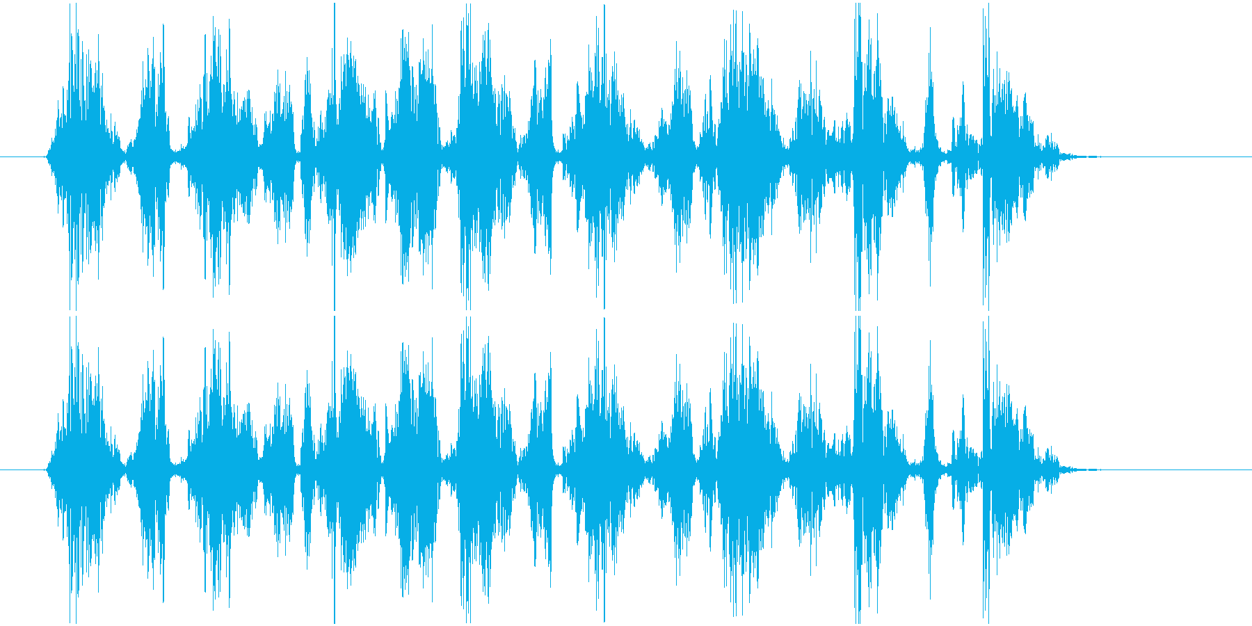 布を何度も引っかく音です。の再生済みの波形