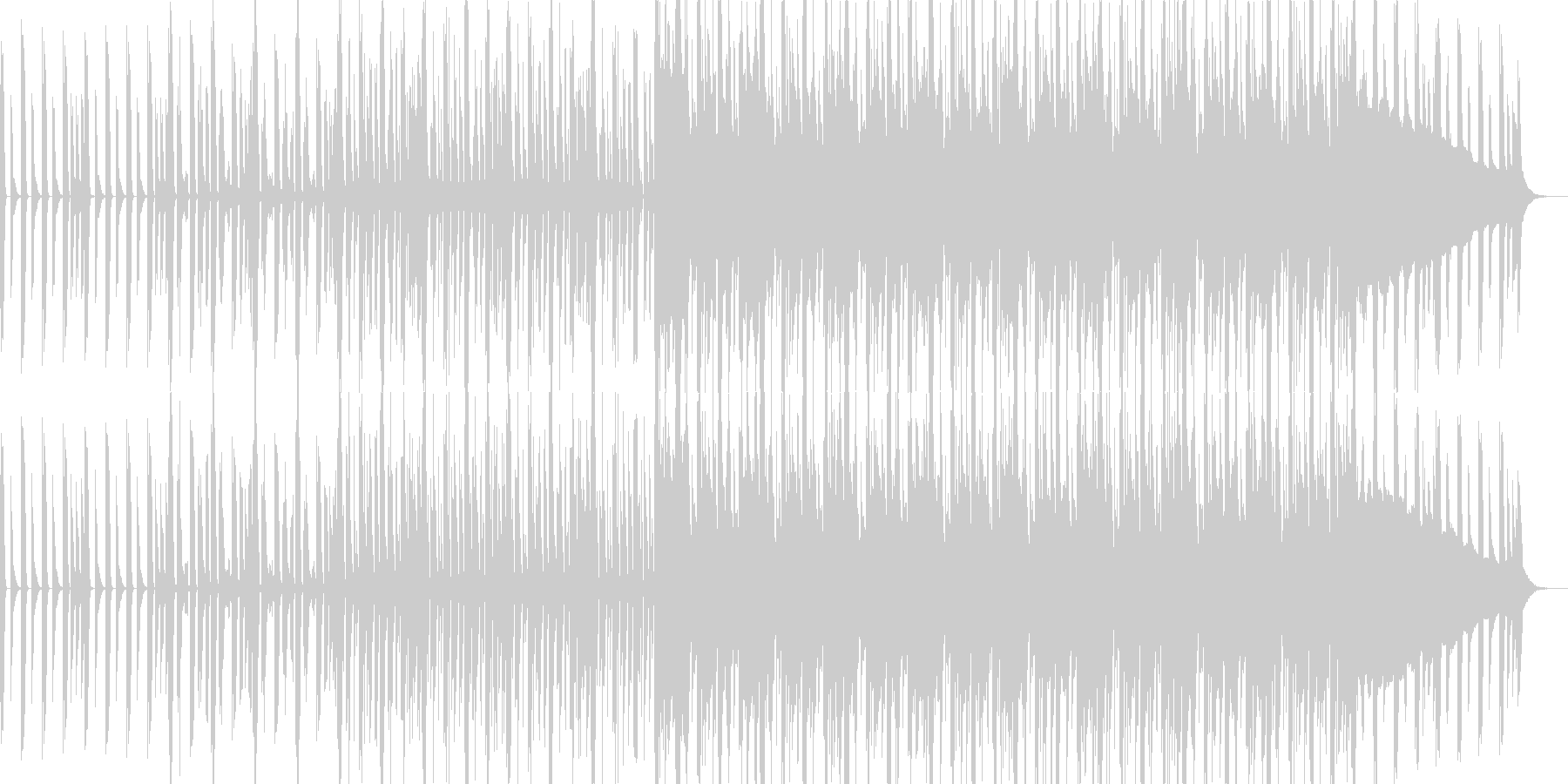 ノリの良いリズムミュージックなBGMの未再生の波形