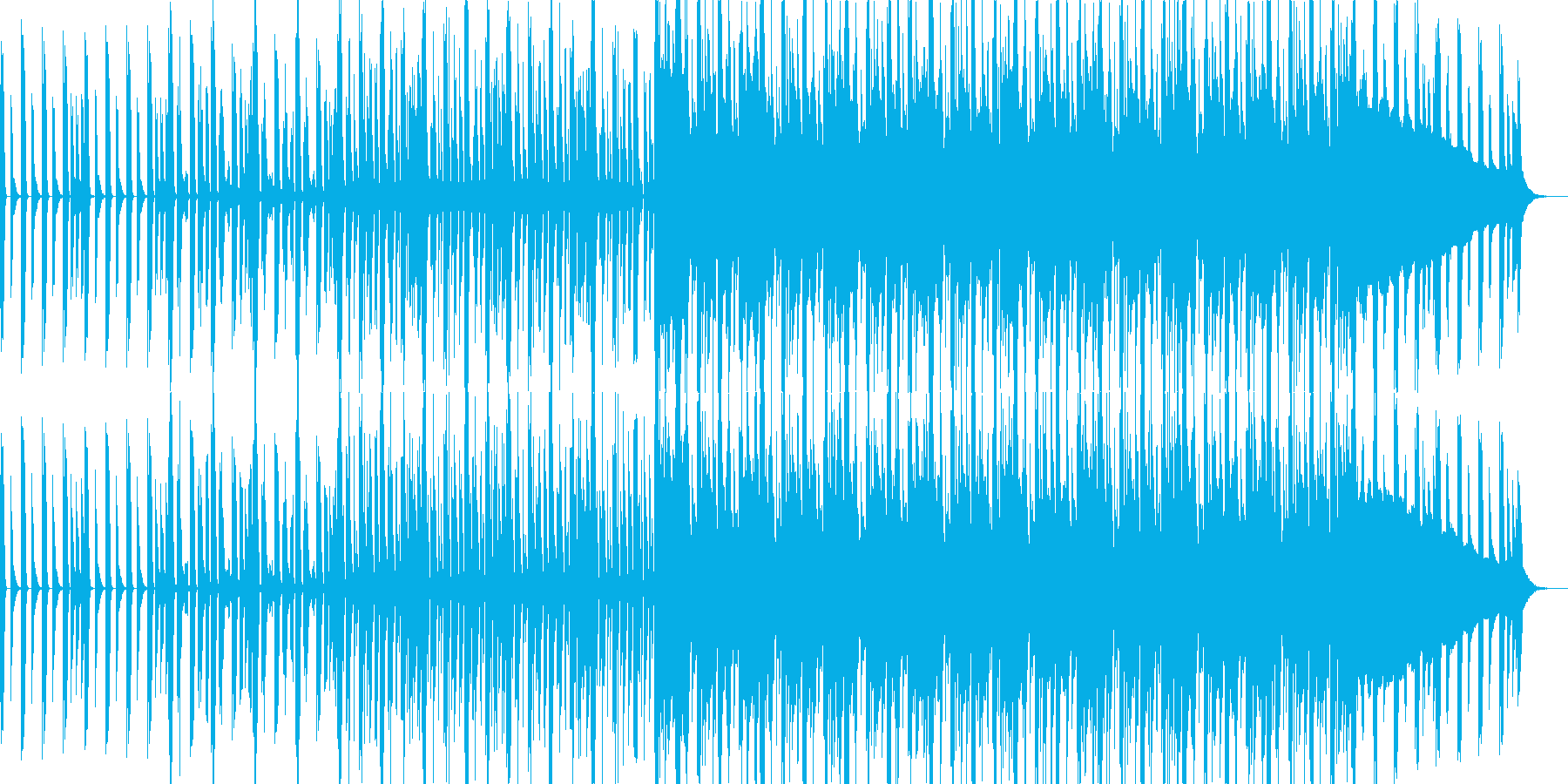 ノリの良いリズムミュージックなBGMの再生済みの波形
