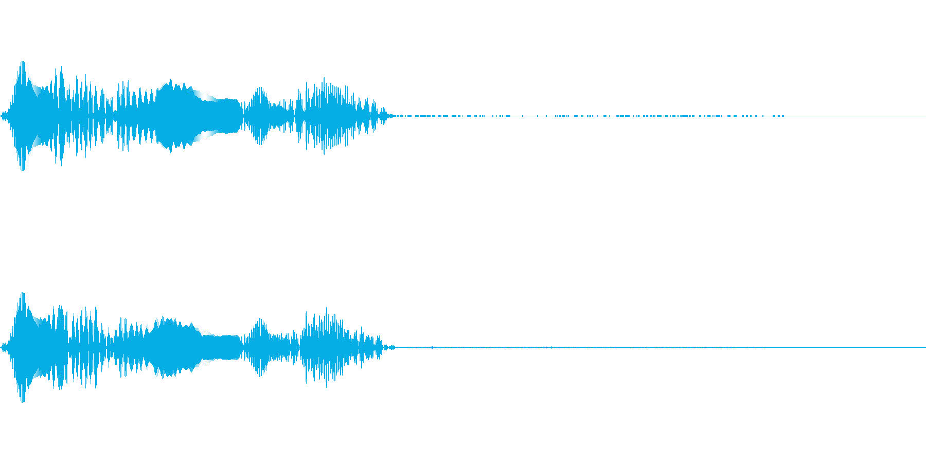 ポコッとしたボタン音です。通知音にもの再生済みの波形