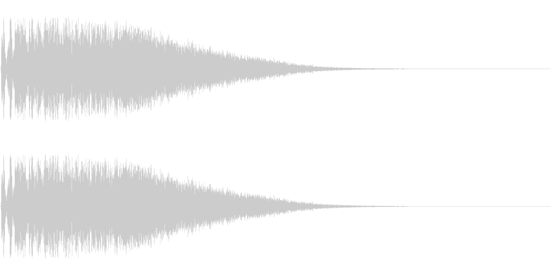 特撮にありそうな攻撃音の未再生の波形