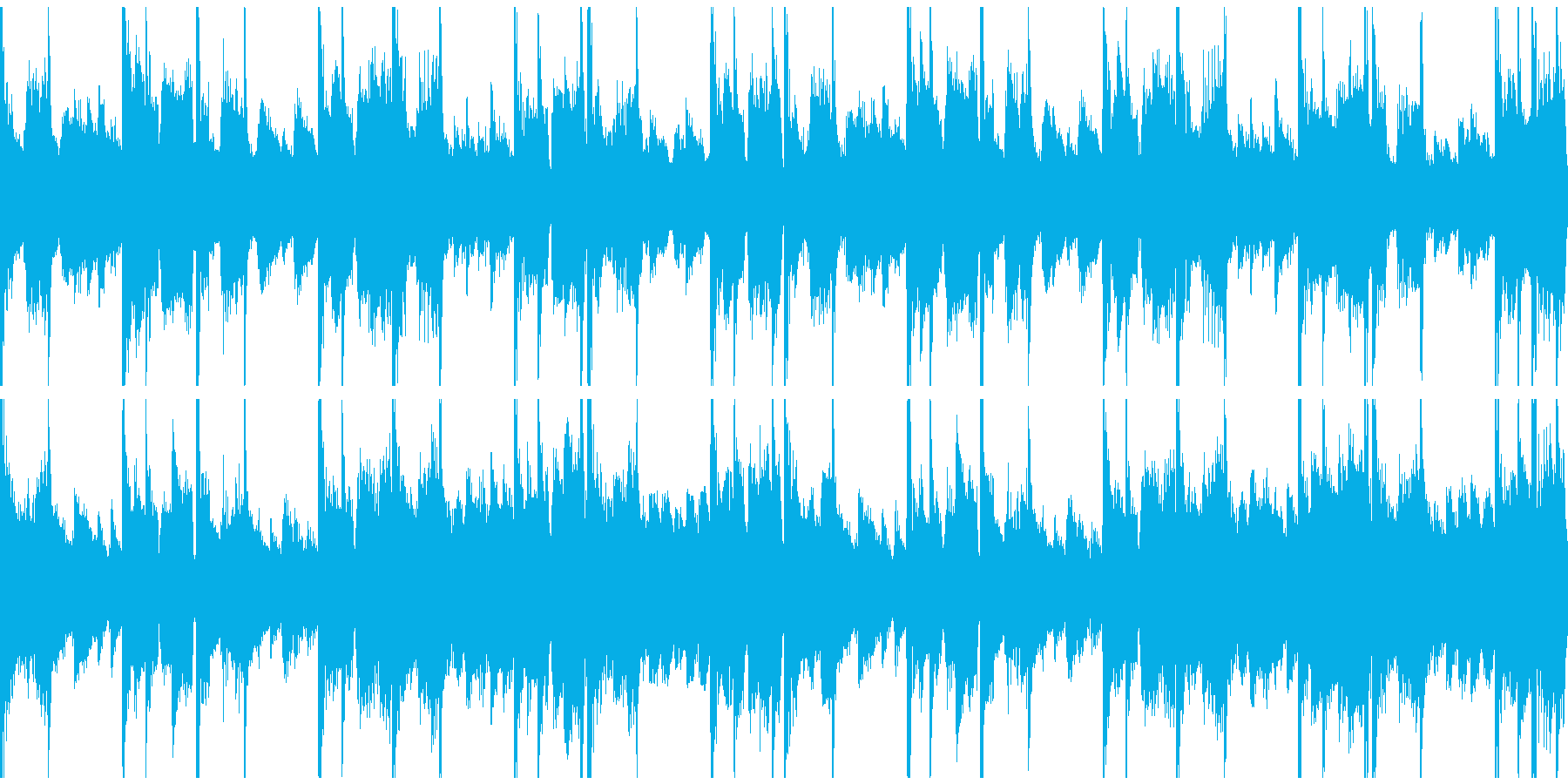 寂れた町や廃墟をイメージした寂しげな曲の再生済みの波形