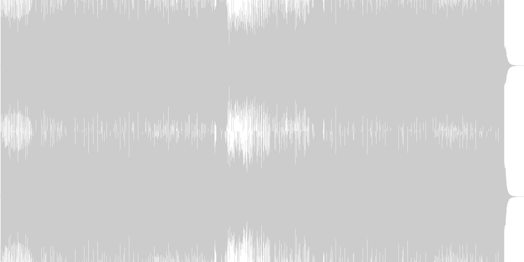 盛り上がり系ダンスミュージックの未再生の波形