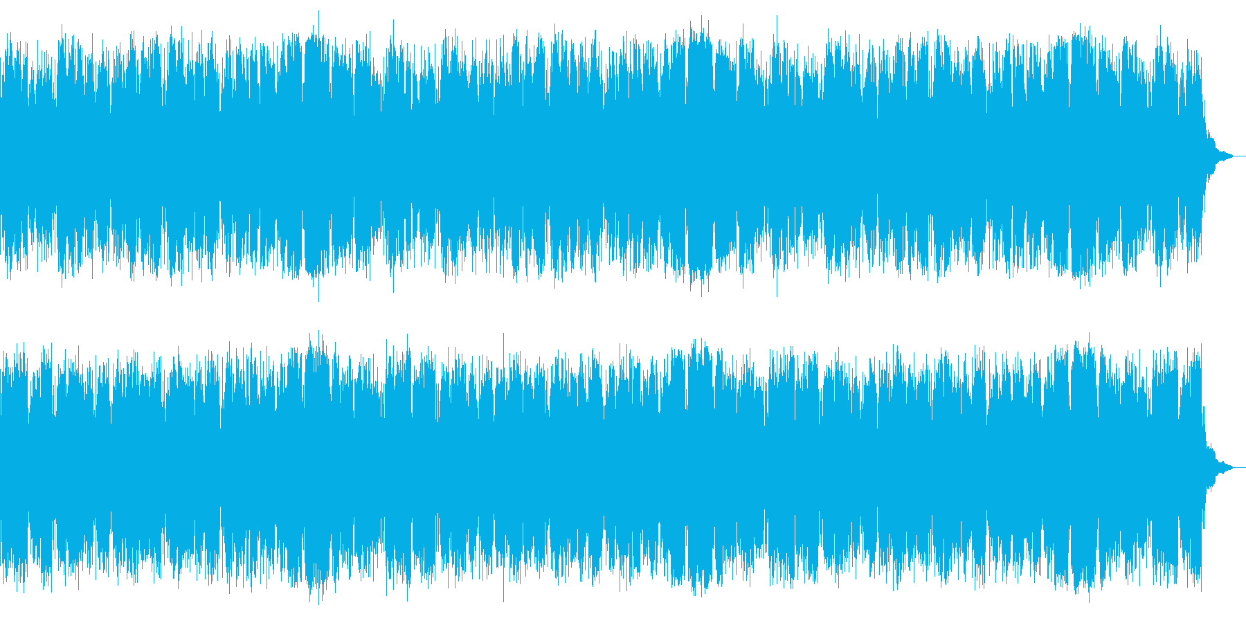 バイオリンが奏でるしっとりした楽曲の再生済みの波形